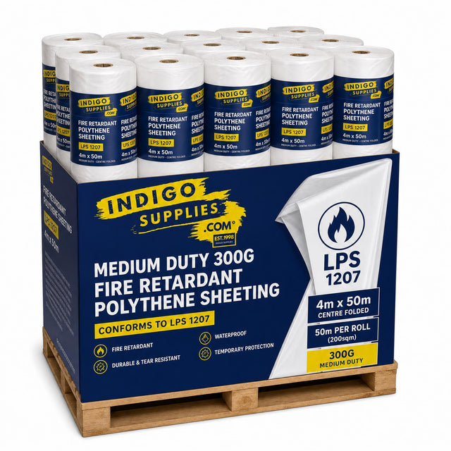 fire flame retardant polythene sheeting lps 120 lpcb uk essex white