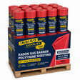 visqueen radon gas barrier dpm damp proof membrane polythene sheeting red 4m x 2m uk essex