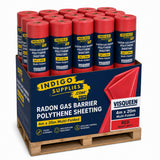 visqueen radon gas barrier dpm damp proof membrane polythene sheeting red 4m x 2m uk essex