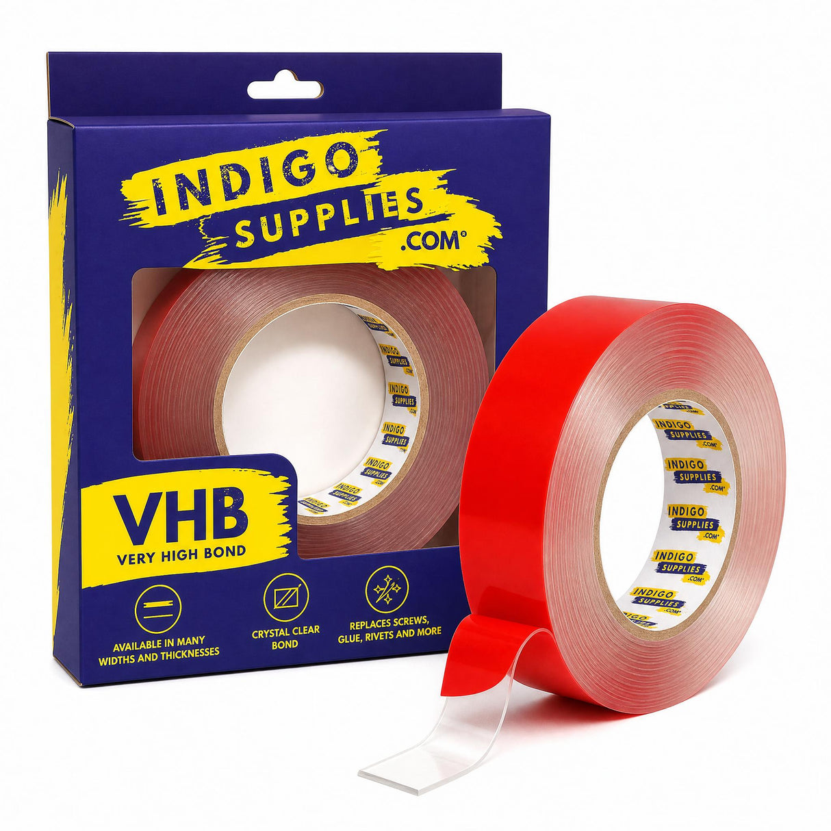 double sided vhb very high bond acrylic foam adhesive rtape clear 3m uk essex