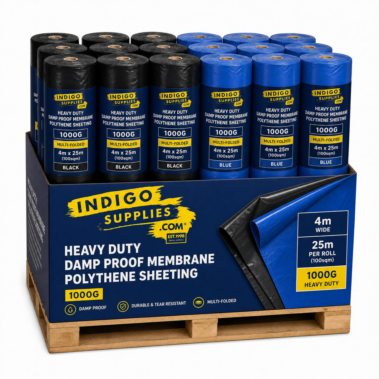 1000g 1200g damp proof membrane dpm polythene sheeting roll uk essex