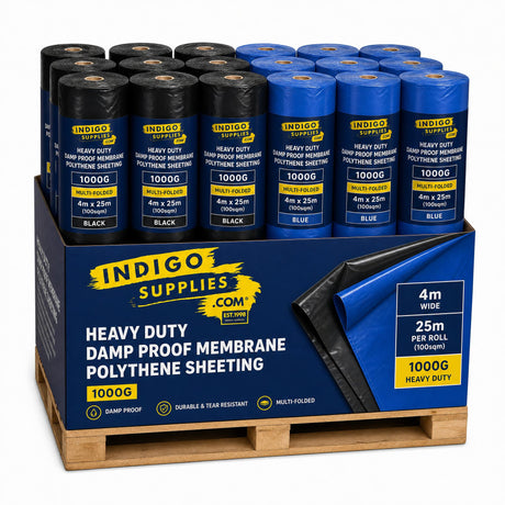1000g 1200g damp proof membrane dpm polythene sheeting roll uk essex