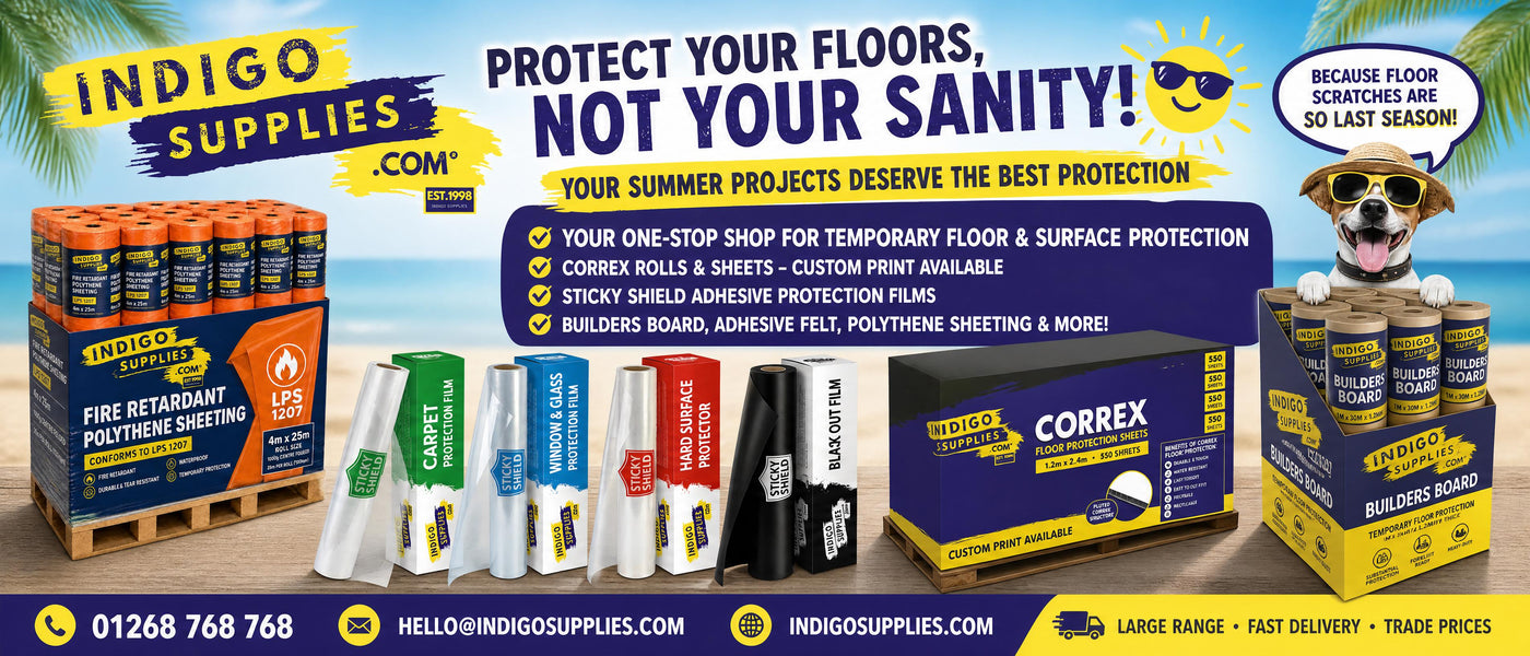 floor carpet protection correx polythene sheeting adhesive protection film uk essex