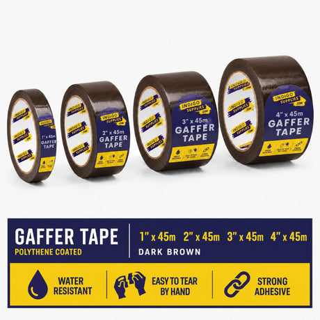 gaffer tape cloth duck duct adhesive tape uk essex dark brown