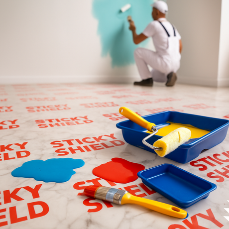 marble adhesive hard floor protection film uk