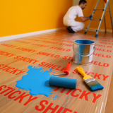 wood marble hard floor surface adhesive protection protector film uk
