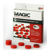 Marker Magnets,20mm 25mm 30mm Diameter x 8mm Large Pack of 16
