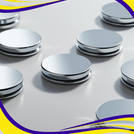 Reclosable Neodymium Discs (adhesive backed) - Indigo Supplies Ltd