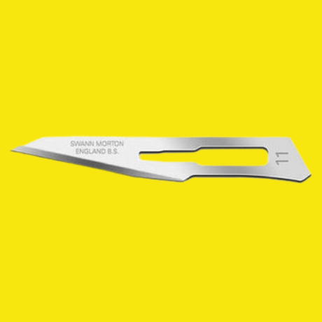 Swann Morton Non-Sterile Surgical Blades No 11 (Box of 100) Product No 0103 - Indigo Supplies Ltd