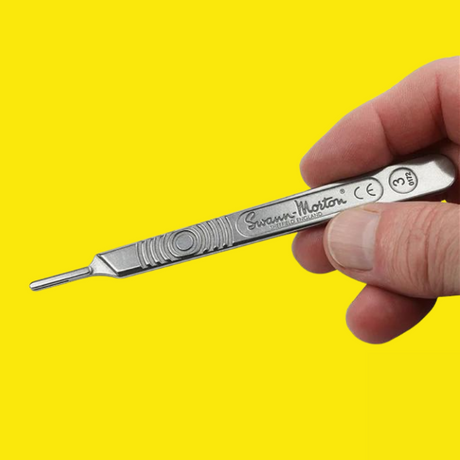 Swann Morton Scalpel Handle Non-Sterile Number 3 (Pack of 10) 0933 - Indigo Supplies Ltd