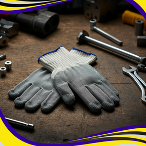 Polyester PU Coated Dexterity Gloves Size 8 - Indigo Supplies Ltd
