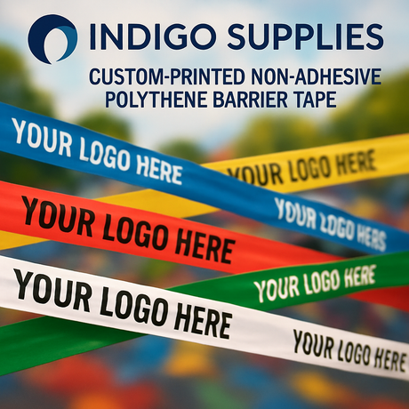 custom printed barrier logo tape uk