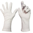 White Polyester Open Cuff Gloves - Indigo Supplies Ltd