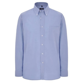Disley Blue Long Sleeved Oxford Shirt C946B - Indigo Supplies Ltd