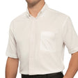 Disley White Short Sleeved Oxford Shirt H945B - Indigo Supplies Ltd