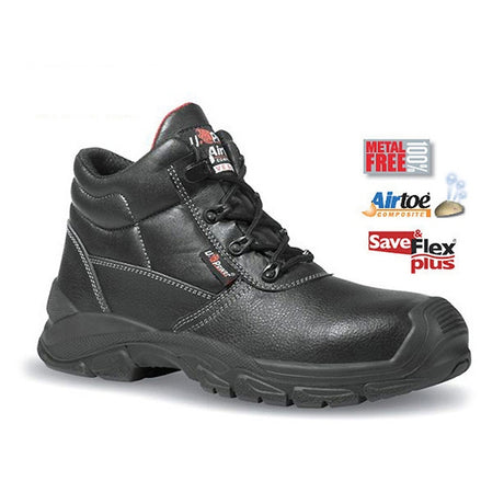 U-Power Texas Black Safety Boot S3 SRC - Indigo Supplies Ltd