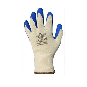 Blue Grab 'N' Grip Latex Gloves Pack 12 - Indigo Supplies Ltd