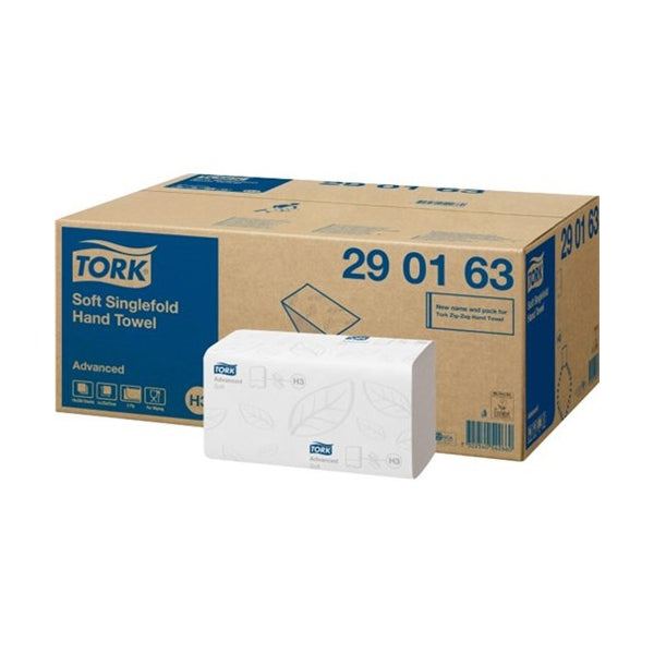 Tork Singlefold Advanced Hand Towels (Case 3750)