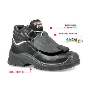 U-Power Depp Metatarsal Safety Boot S3 SRC HRO Black - Indigo Supplies Ltd