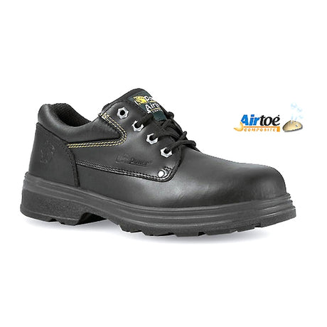 U-Power Mustang Black Leather Safety Shoe S3 - Indigo Supplies Ltd