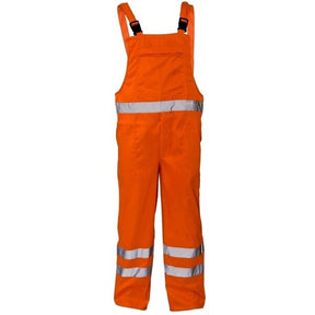 Orbit High Visibility Bib "N" Brace Reg Leg Orange - Indigo Supplies Ltd