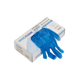 Blue Vinyl Powdered Disposable Gloves (Pack 100) - Indigo Supplies Ltd