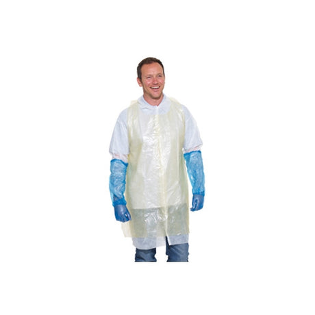 Catersafe Disposable Aprons Yellow 27'' x 42'' (Pack 100) - Indigo Supplies Ltd