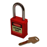 Safety Lockout Padlock Red - Indigo Supplies Ltd