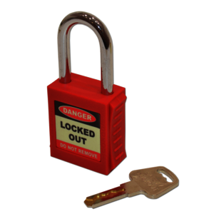 Safety Lockout Padlock Red - Indigo Supplies Ltd