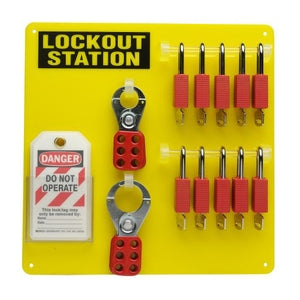 10 Padlock Lockout Station - Indigo Supplies Ltd
