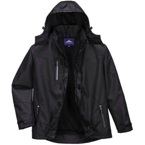 Portwest S555 Outcoach Jacket Black - Indigo Supplies Ltd