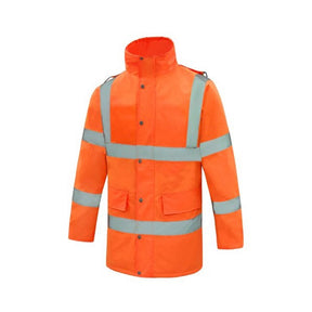Future JK003 Hi-Viz Orange Padded Coat EN471 - Indigo Supplies Ltd