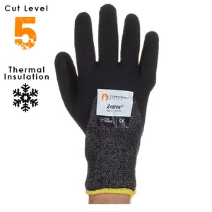 Zestos Cut Level 5 Thermal Bi-Polymer Coated Gloves - Indigo Supplies Ltd