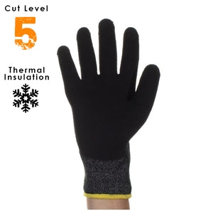 Zestos Cut Level 5 Thermal Bi-Polymer Coated Gloves - Indigo Supplies Ltd