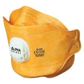 Alpha Solway C-3V Fold Flat Mask with Nose Adjustment (Box 20) - Indigo Supplies Ltd