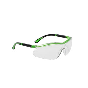 Portwest PS34 Neon Clear Lens Safety Spectacles - Indigo Supplies Ltd