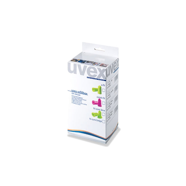 Uvex 2112-023 Com4-Fit Dispenser Refill Ear Plugs SNR33 (Pack 300) - Indigo Supplies Ltd
