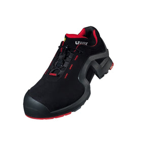 Uvex 8512-8 1 Black/Red Metal-Free Trainers S1 SRC ESD - Indigo Supplies Ltd