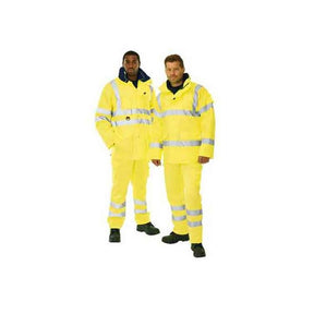 KeepSAFE Pro High Visibility Breathable Waterproof 3-In-1 Jacket Yellow - Indigo Supplies Ltd