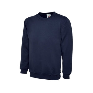 UC203 Mediumweight Sweatshirt Navy Sizes XS-2XL - Indigo Supplies Ltd