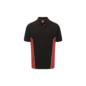 Silverswift 692455 Two-Tone Polo Shirt Red/Black - Indigo Supplies Ltd
