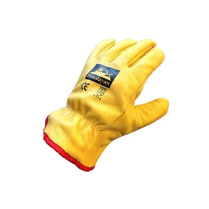 Briggs Himalayan Lined Leather Glove Yellow - Indigo Supplies Ltd
