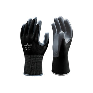 Showa 370 Nitrile Black Nylon Linen Glove - Indigo Supplies Ltd