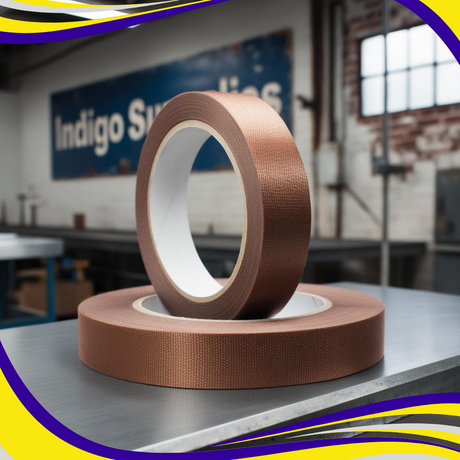PTFE Glass Coated Cloth High Temperature Non Stick Tape YOUR SIZE, YOUR THICKNESS! (call for price) - Indigo Supplies Ltd