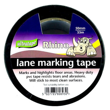 Rhino Self Adhesive Line Marking Tape 50mm x 33m - Indigo Supplies Ltd