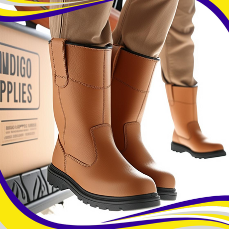 Tan Safety Rigger Boot - Indigo Supplies Ltd