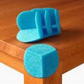 Round Cut Foam Corner Protectors - Indigo Supplies Ltd