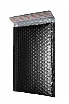 Black Metallic Bubble Postal Bags - Indigo Supplies Ltd