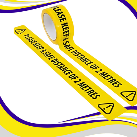 Social Distancing Self-Adhesive Floor Tape - Indigo Supplies Ltd