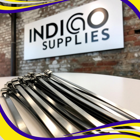 Stainless Steel Cable Ties (Pack of 100) - Indigo Supplies Ltd